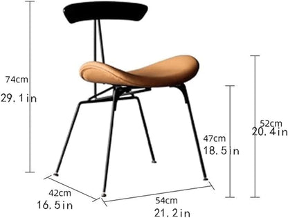 MMW Industrial Style Dining Chair Designer Light Luxury Retro Loft Wrought Iron Chair