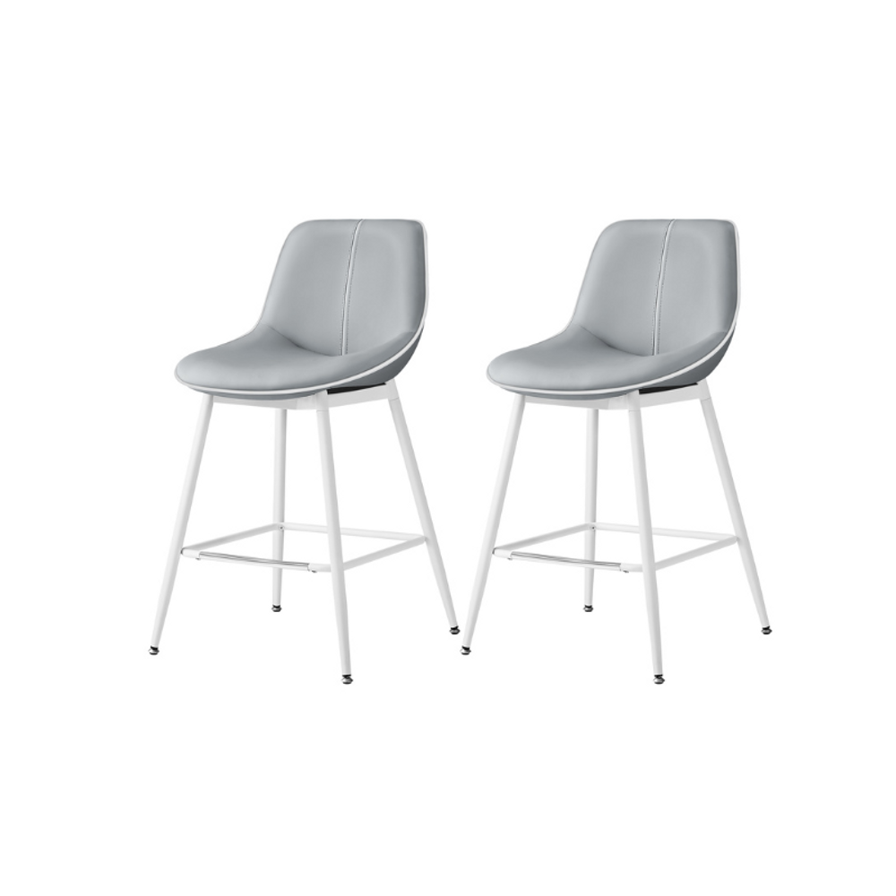 Set of 2 Counter Height Bar Stools with PU Multi Market World Inc.