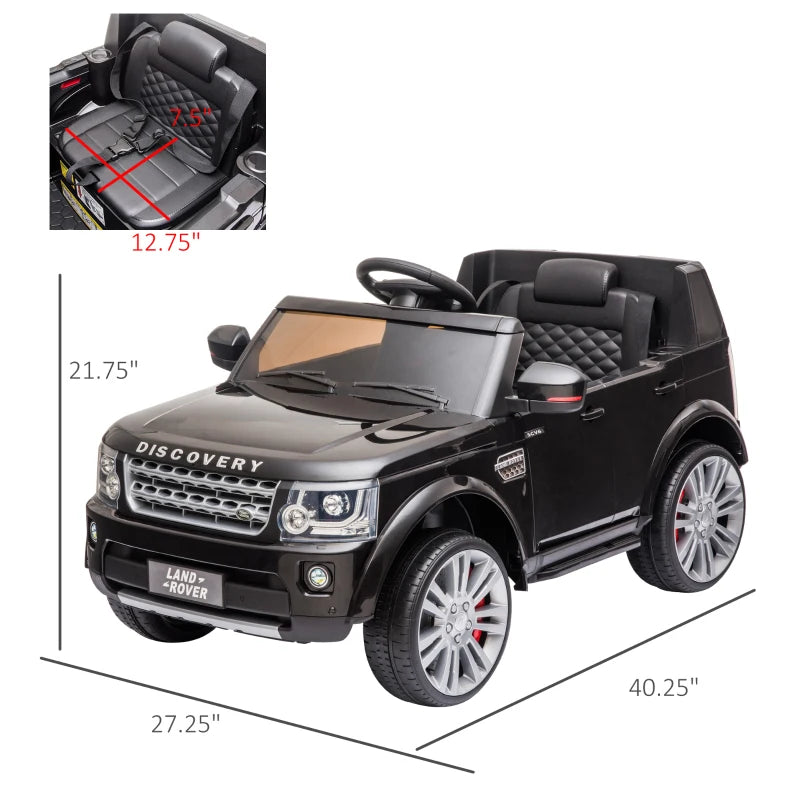 Land Rover Discovery Kids Electric Ride On Car for 3-6 Years Old Black