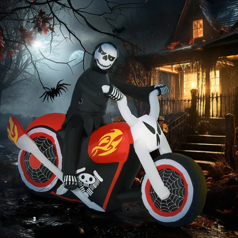 6 FT Halloween Animated Creepy Potion Shop Inflatable Decoration - Color Changing LED Lights & Self-Inflates for Outdoor Yard & Lawn Decor Multi Market World Inc.