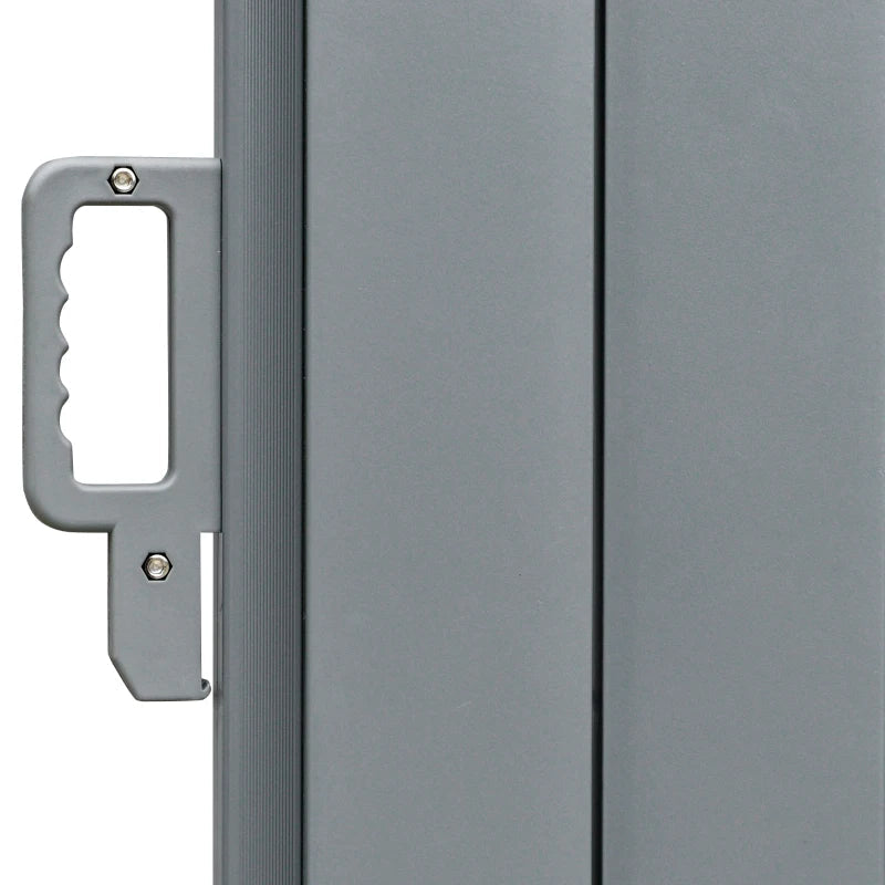 Patio Retractable Double Side Awning, Folding Privacy Screen Fence, Privacy Wall Corner Divider, Garden Outdoor Sun Shade Wind Screen Multi Market World Inc.