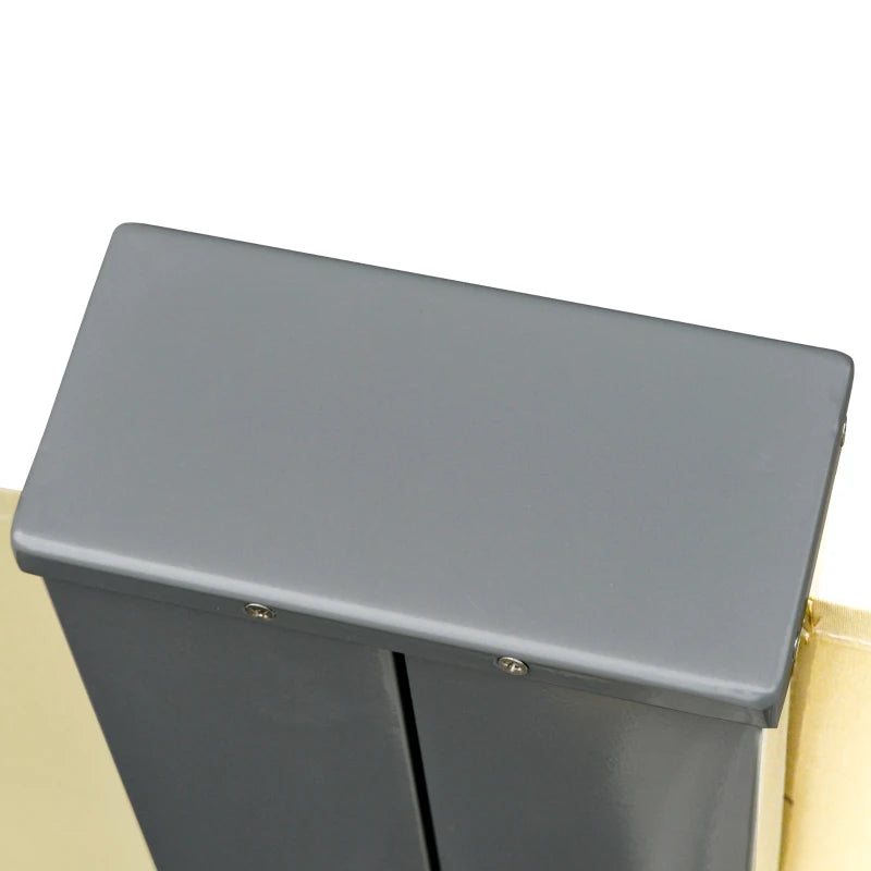 Patio Retractable Double Side Awning, Folding Privacy Screen Fence, Privacy Wall Corner Divider, Garden Outdoor Sun Shade Wind Screen Multi Market World Inc.