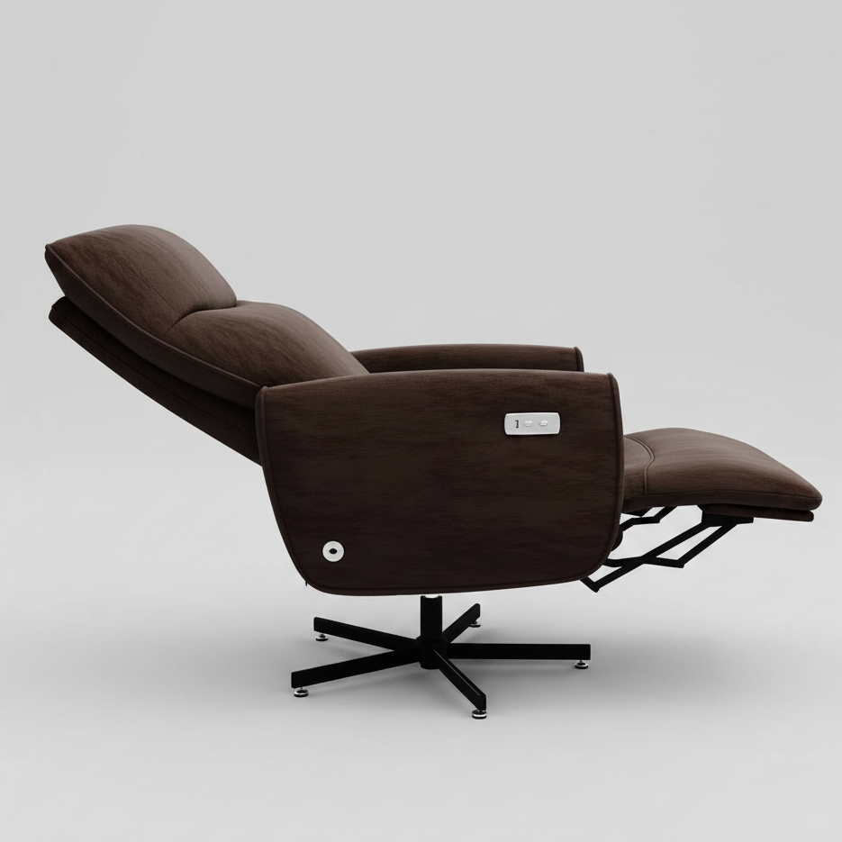 Power Swivel Recliner Office Chair with USB Charging Multi Market World Inc.