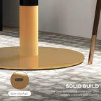 Round Dining Table, Modern Dining Room Table with Faux Marble Top, Steel Base, Space Saving Small Kitchen Table, White Multi Market World Inc.