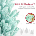 6ft Pencil Christmas Trees, Skinny Artificial Christmas Tree for Xmas Holiday Decor, Gradient Blue Multi Market World Inc.