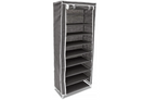 Fabric Shoe Cabinet with Cover,  162 x 57 x 29 cm, Grey Multi Market World Inc.