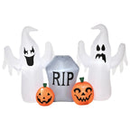 4ft Light-Up Halloween Inflatable: Spooky Ghosts, Tombstone & Pumpkin Multi Market World Inc.
