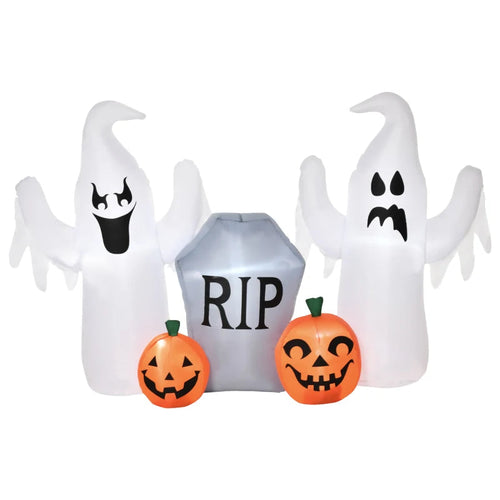 4ft Light-Up Halloween Inflatable: Spooky Ghosts, Tombstone & Pumpkin Multi Market World Inc.