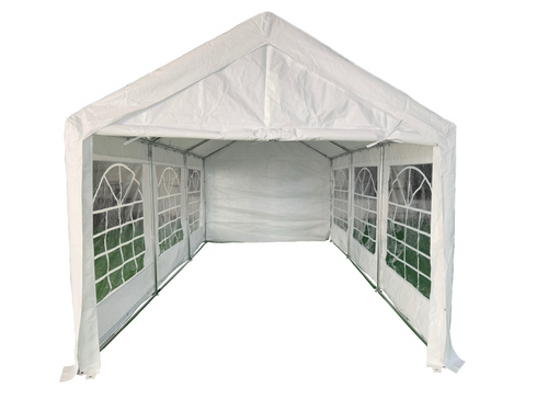 10 x 20 FT Heavy Duty White Steel Party Tent,  with Removable Sidewalls Multi Market World Inc.