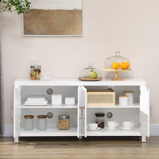 White Farmhouse TV Stand / Storage Cabinet