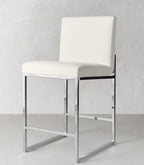 58 cm Seat Height Faux Leather Bar Stool with Backrest – Contemporary Kitchen Island Dining Chair Multi Market World Inc.