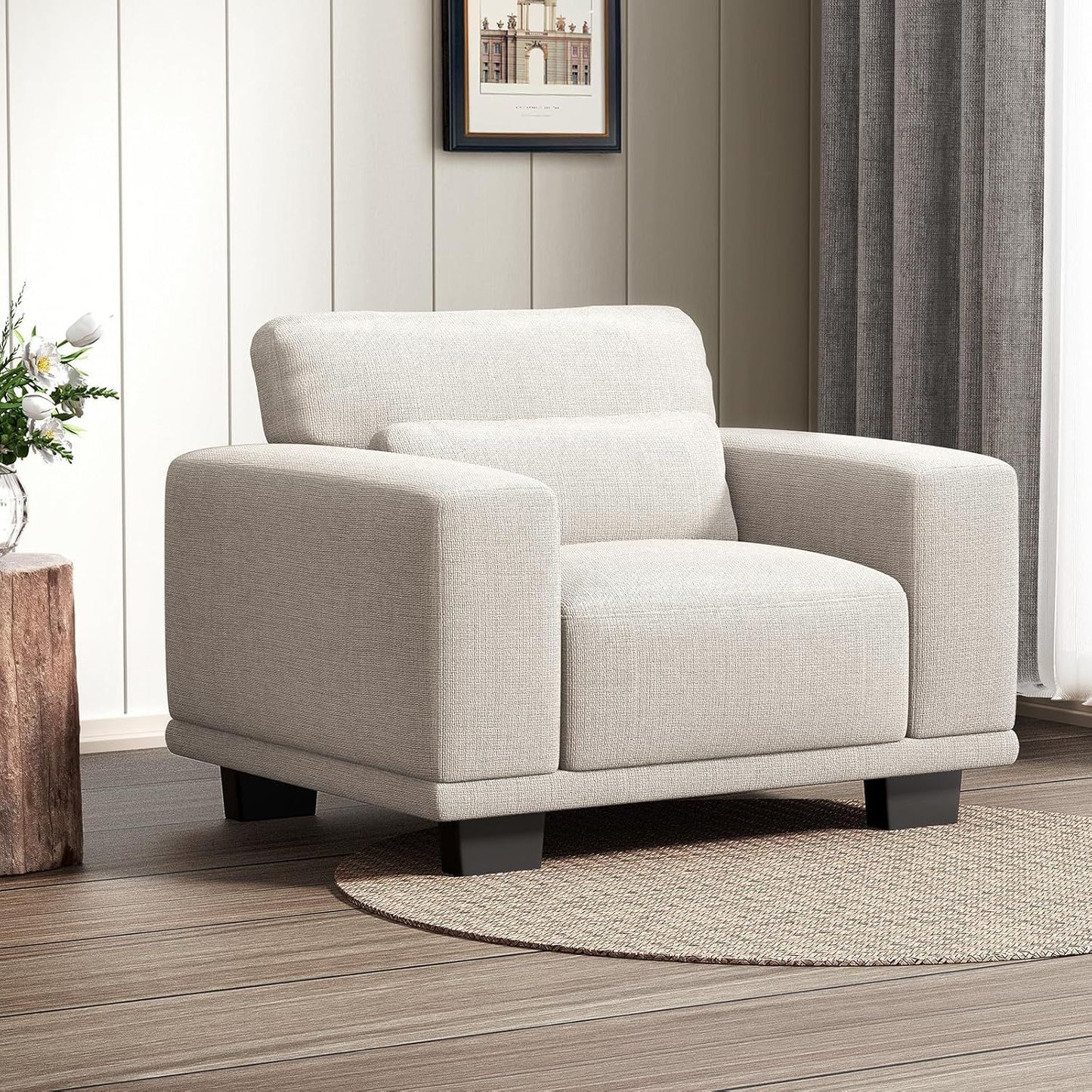 40" Oversized Accent Chair/ Single Sofa, Modern Comfort & Deep Seating for Small Spaces, Share Room