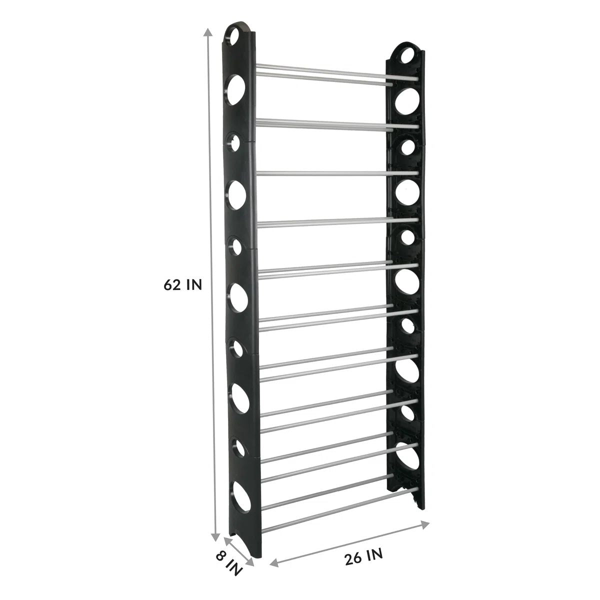 10-Tier Space-Saving Shoe Rack Organizer – Slim Vertical Storage Tower for Closets, Entryways, and Dorms (Holds 30 Pairs)