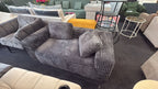 63" Compressed 2-seater Loveseat Sofa Couch, Grey Multi Market World Inc.