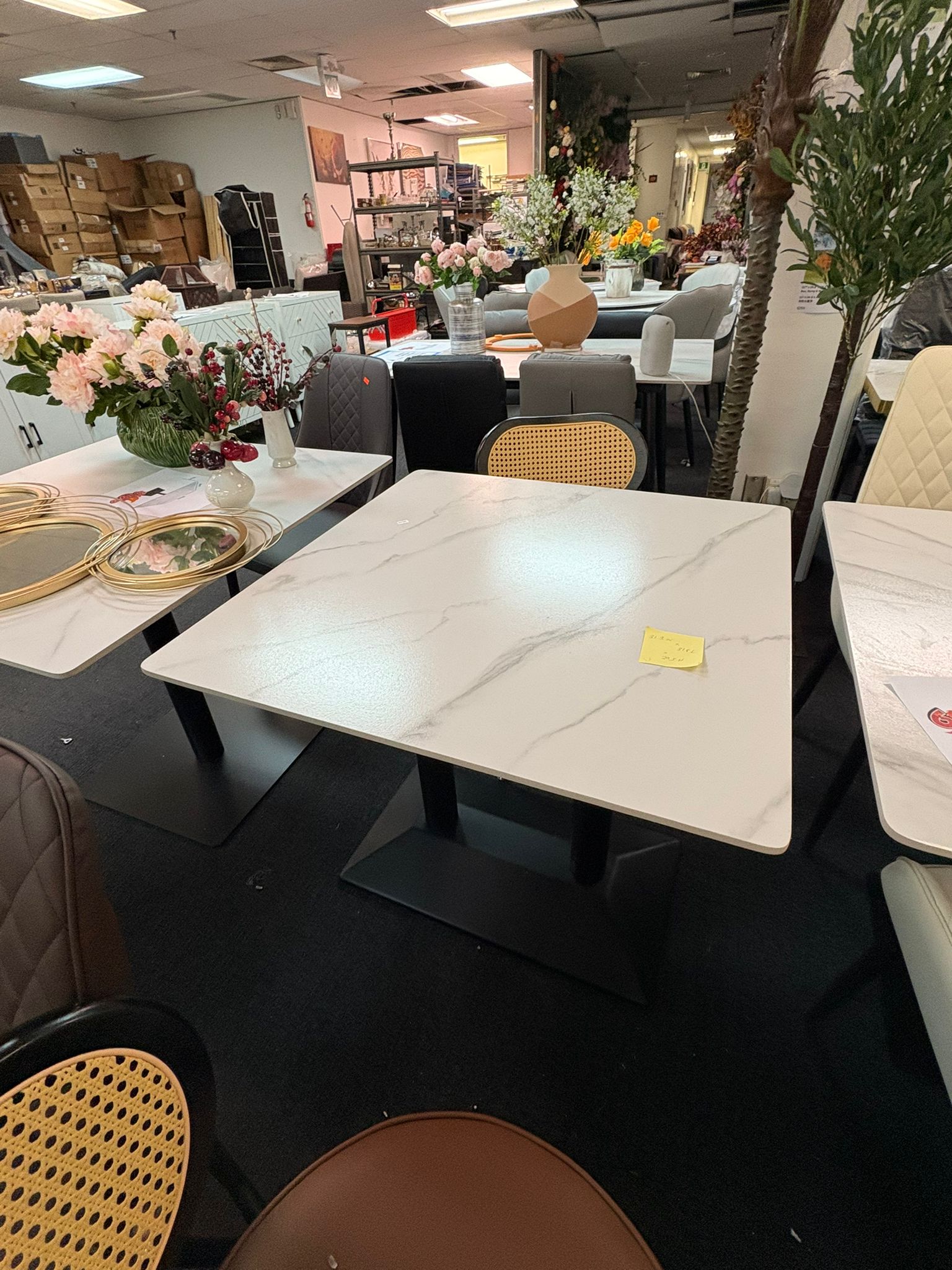 80 x 80 cm Square Sintered Stone Dining Table Multi Market World Inc.