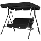2-Seater Patio Canopy Swing,  Heavy Duty Steel Frame Multi Market World Inc.
