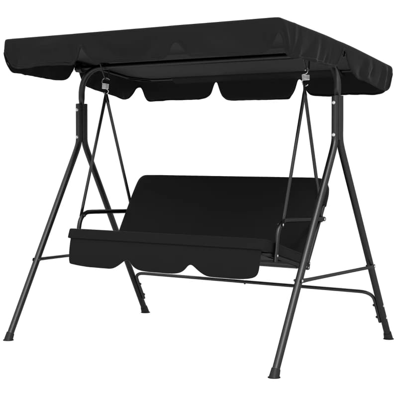 2-Seater Patio Canopy Swing,  Heavy Duty Steel Frame Multi Market World Inc.