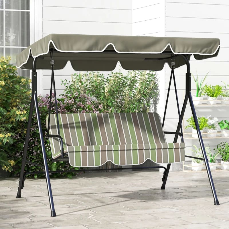 2-Seater Patio Canopy Swing,  Heavy Duty Steel Frame Multi Market World Inc.