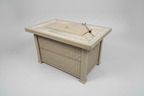 Gray Oak 50,000 BTU Propane Fire Pit Table - Aluminum & Steel Frame Multi Market World Inc.