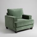 Bouclé Accent Chair with Hidden Armrest Storage, Chenille Armchair, 37" Deep Comfy Accent Chair with Extra Wide Seat Multi Market World Inc.