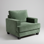Bouclé Accent Chair with Hidden Armrest Storage, Chenille Armchair, 37" Deep Comfy Accent Chair with Extra Wide Seat Multi Market World Inc.