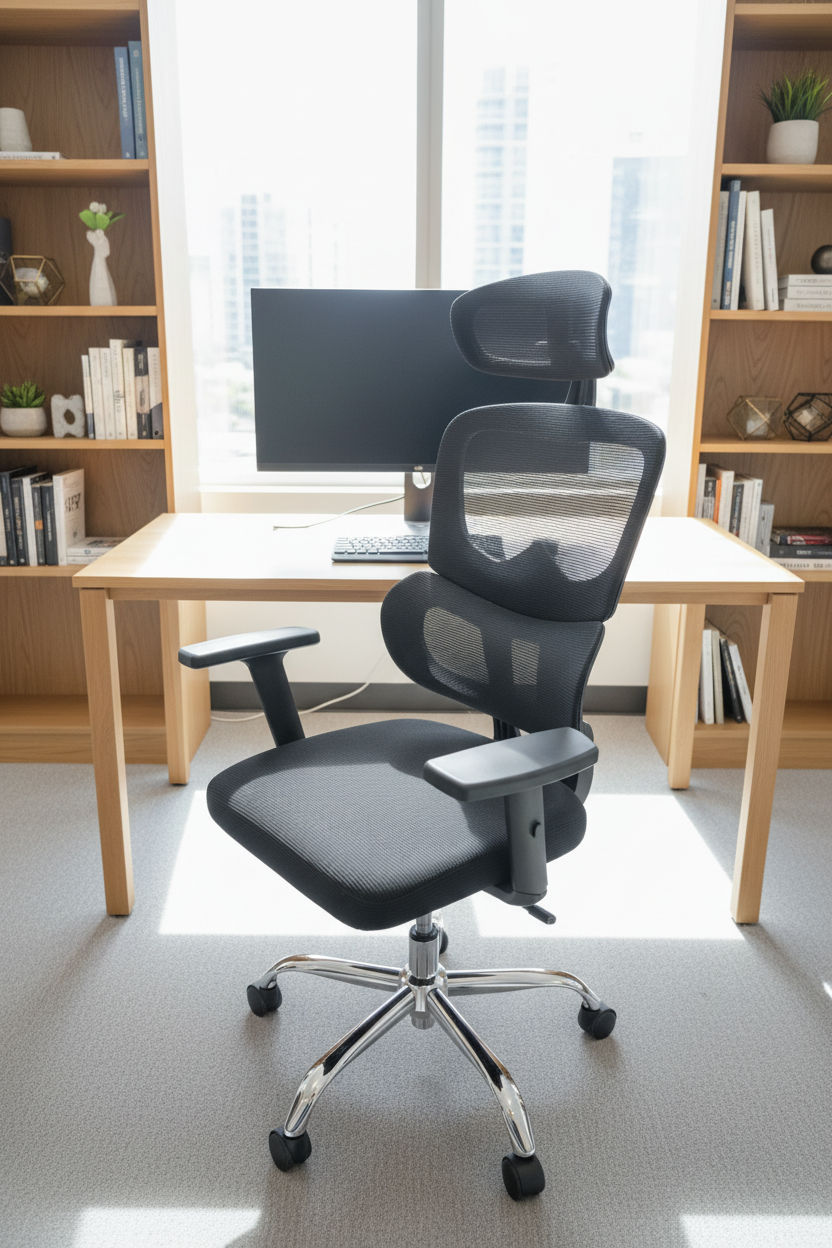 Ergonomic High-Back Mesh Office Chair with Adjustable Headrest & 3D Armrests Multi Market World Inc.