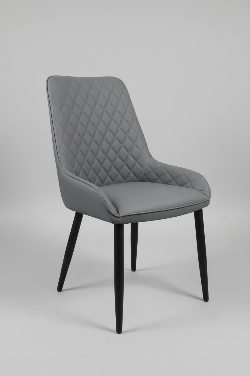 Commercial Grade Dining Chair, Thick Metal Legs & Diamond Quilted Leatherette Multi Market World Inc.