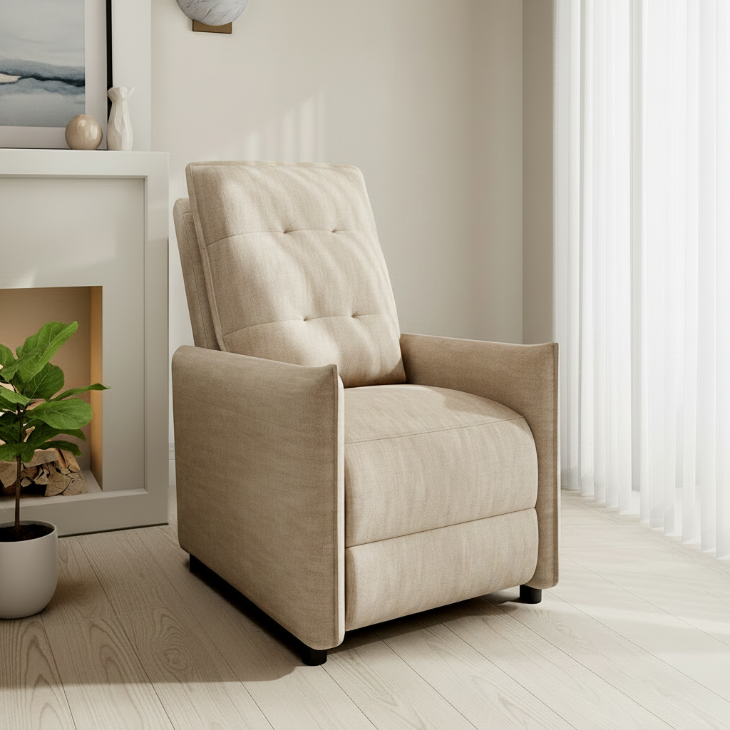 Tufted Fabric Manual Recliner Chair - Multi Market World Multi Market World Inc.