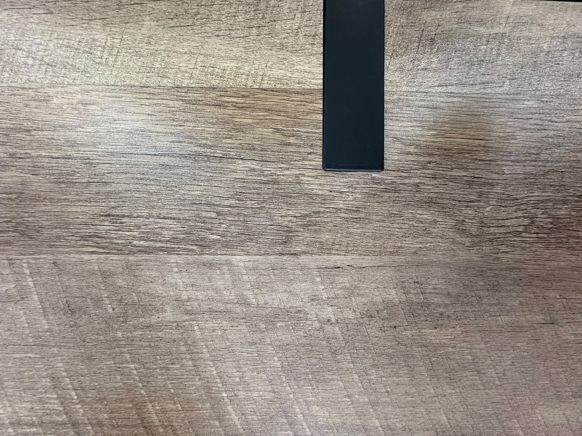 47" Coffee Table with 2 Storage Drawers, Modern Industrial Wood Finish & Black Metal Legs, Natural Oak and Black Multi Market World Inc.