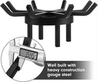 20" Heavy-Duty Round Fire Pit Log Grate, Elevated Steel Firewood Stand Multi Market World Inc.
