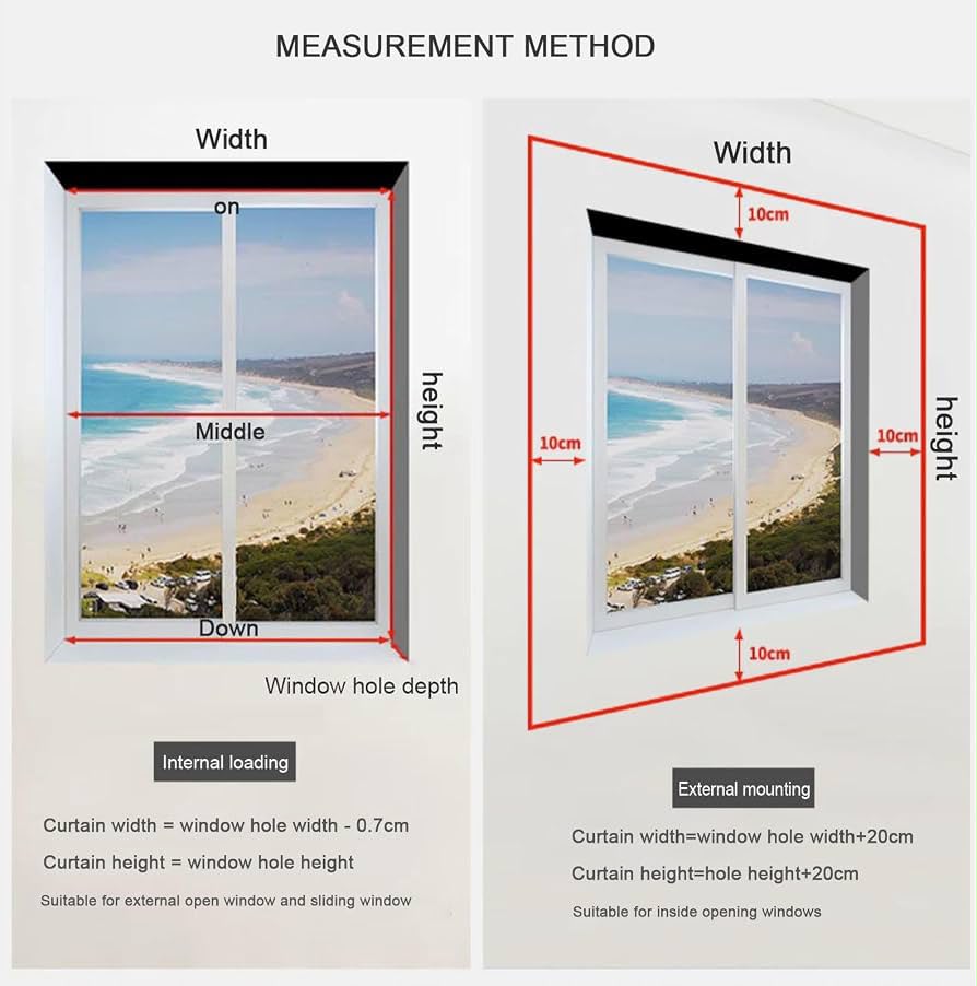 Off-White Retractable Thermal Blackout Roller Blind | Thermal Insulating & UV Protection Window Shade (80cm - 120cm) Multi Market World Inc.