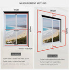 Off-White Retractable Thermal Blackout Roller Blind | Thermal Insulating & UV Protection Window Shade (80cm - 120cm) Multi Market World Inc.