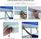 Off-White Retractable Thermal Blackout Roller Blind | Thermal Insulating & UV Protection Window Shade (80cm - 120cm) Multi Market World Inc.