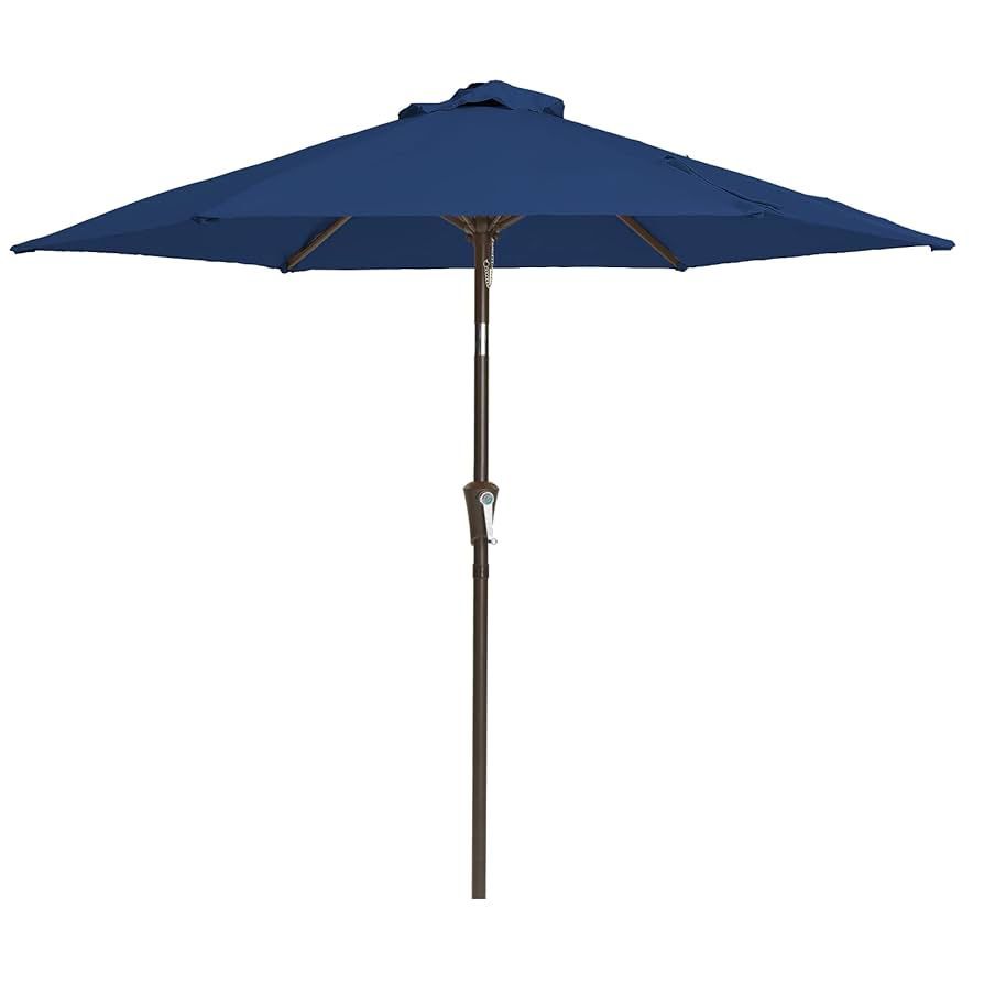 Outdoor Patio Umbrella, 7.5 FT, Dual-Vented Canopy with Crank and Tilt Function Pool, Deck, and Backyard