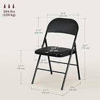 Padded Folding Chairs with Padded Seat Multi Market World Inc.
