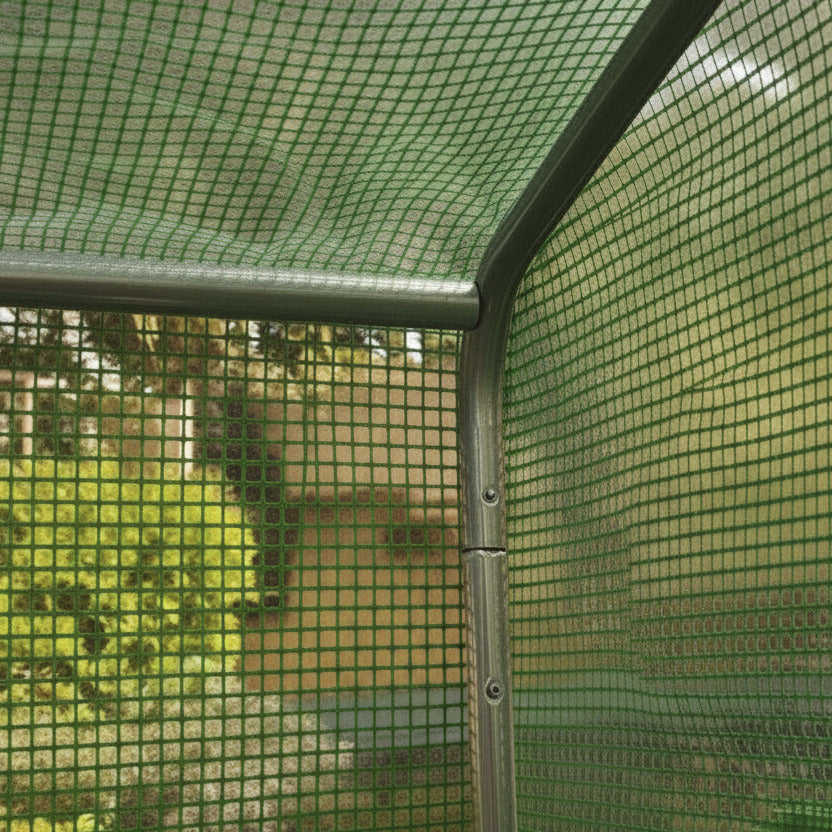 2.5 x 6.56 ft Heavy Duty Metal Frame Outdoor Greenhouse with PE Cover and Zipper Door for Flower and Plant Growth Multi Market World Inc.