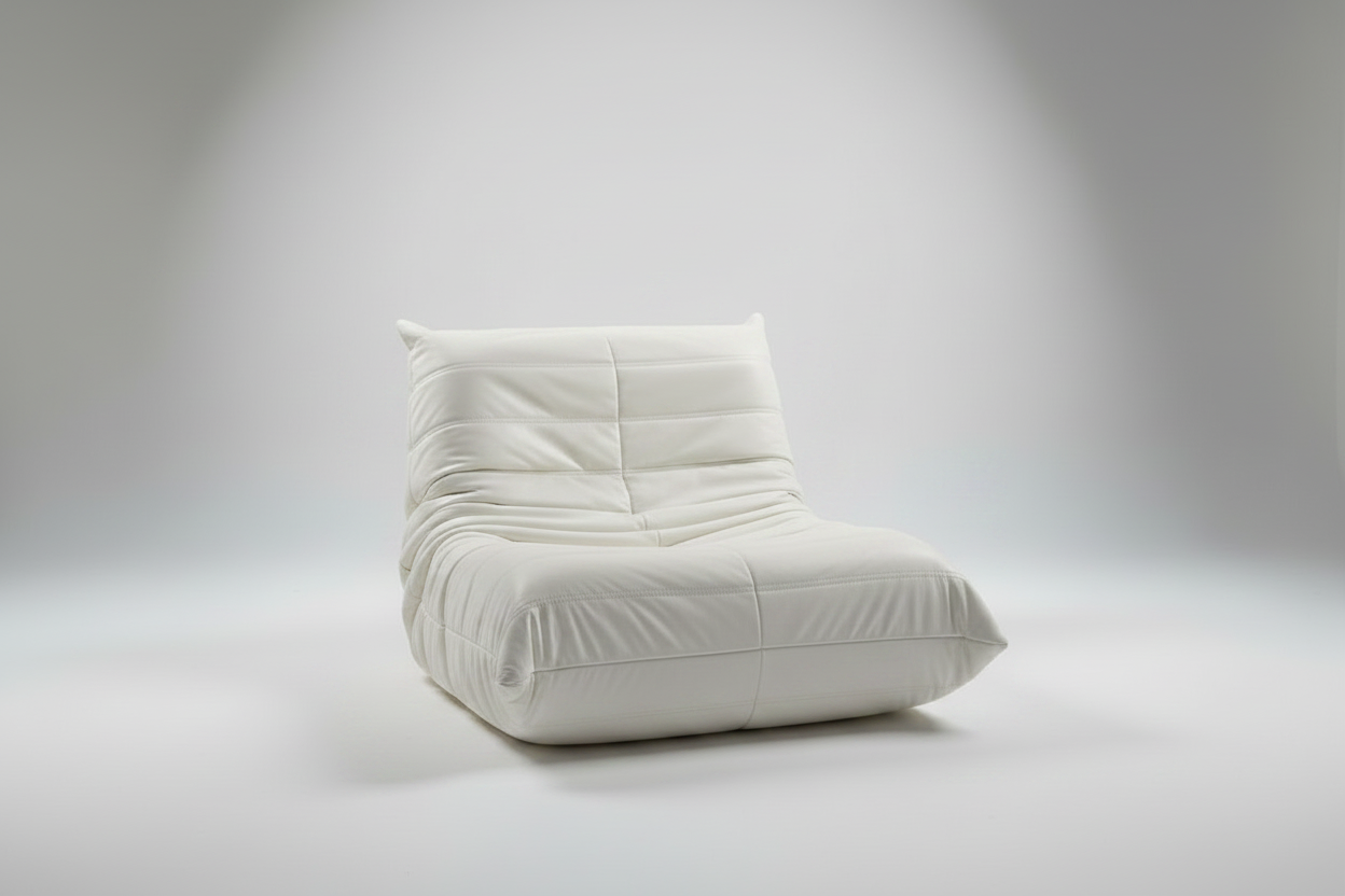 Lazy Sofa, Floor Sofa Chair, Cloud Lounge Chair - Plush White Tufted Floor Sofa Multi Market World Inc.
