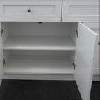 White Kitchen Pantry Cabinet with Hutch, Coffee Bar Station, 185.5cm Height Storage Organizer Multi Market World Inc.