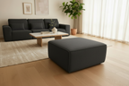 118" 4 Pieces Modular Sectional Boness Sofa with Chaise, No-leg Couch, Dark Grey Multi Market World Inc.