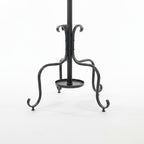 74" Metal Coat Rack with Umbrella Stand | Vintage Freestanding Hall Tree Multi Market World Inc.