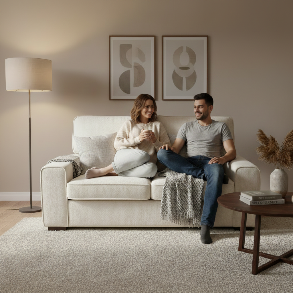 Modern 2-Seater Sofa with Deep Cushioning Multi Market World Inc.