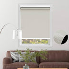 Off-White Retractable Thermal Blackout Roller Blind | Thermal Insulating & UV Protection Window Shade (80cm - 120cm) Multi Market World Inc.