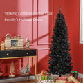 6FT Pencil Christmas Tree, Artificial Christmas Tree with Automatic Open for Home Party, Black Multi Market World Inc.
