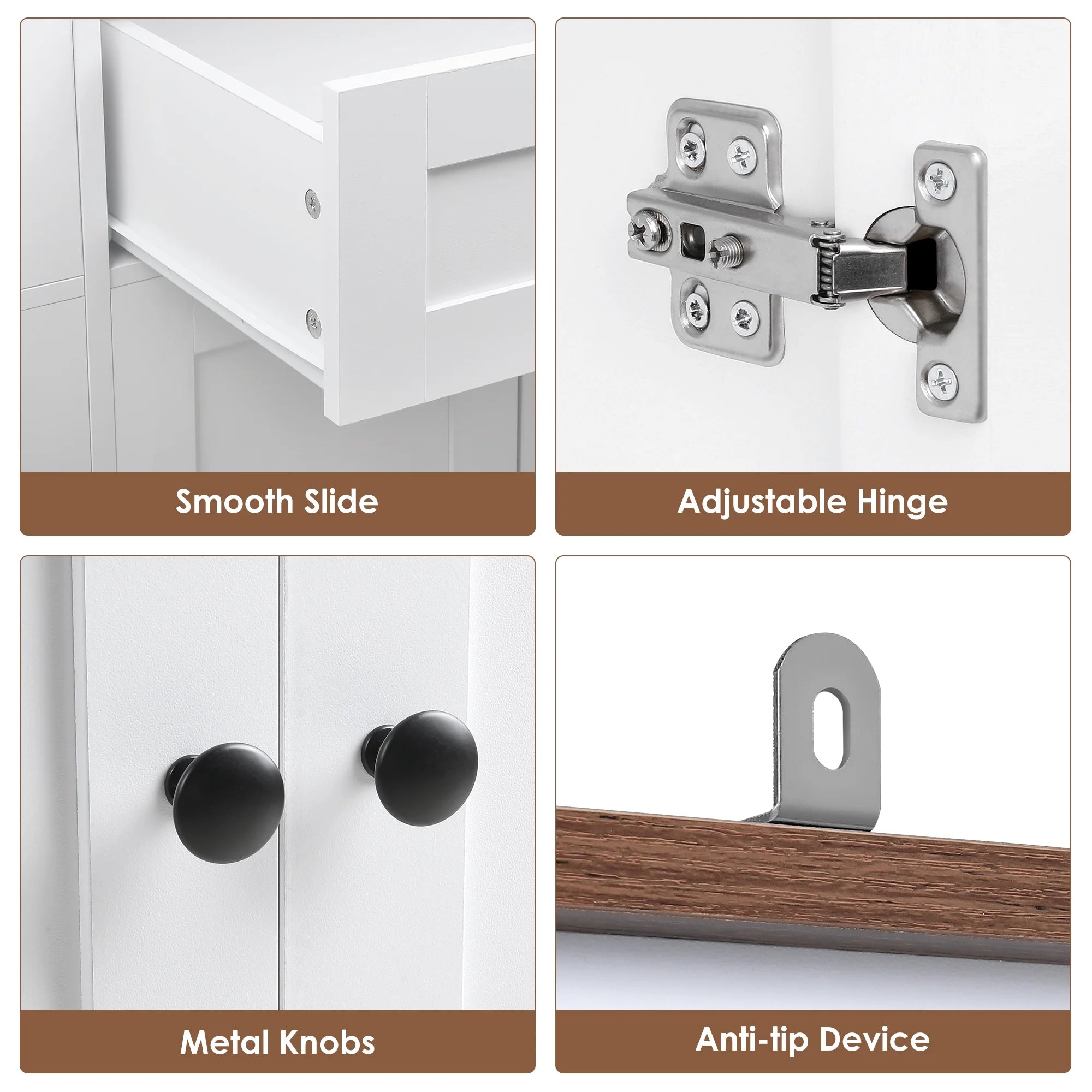 70.9'' Kitchen Pantry Cabinet, Freestanding Cupboard with Removable Wine Rack and Shelves, for Living Dining Room, White Multi Market World Inc.