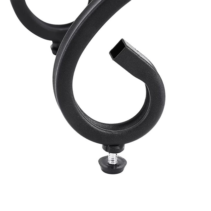 Metal Grapevine 10-Bottle Wine Rack - Free Standing Metal Wine Holder Countertop & Floor Display Multi Market World Inc.