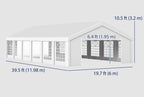 20 x 40 FT Heavy Duty Party Tent – Outdoor Canopy with 12 Removable Window Sidewalls for Events, Weddings, BBQs & More Multi Market World Inc.