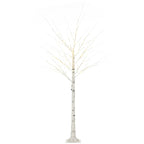6 ft Artificial Birch Tree Light with Pre-Lit LED Light for Home Party, Indoor and Covered Outdoor Use 5 Multi Market World Inc.