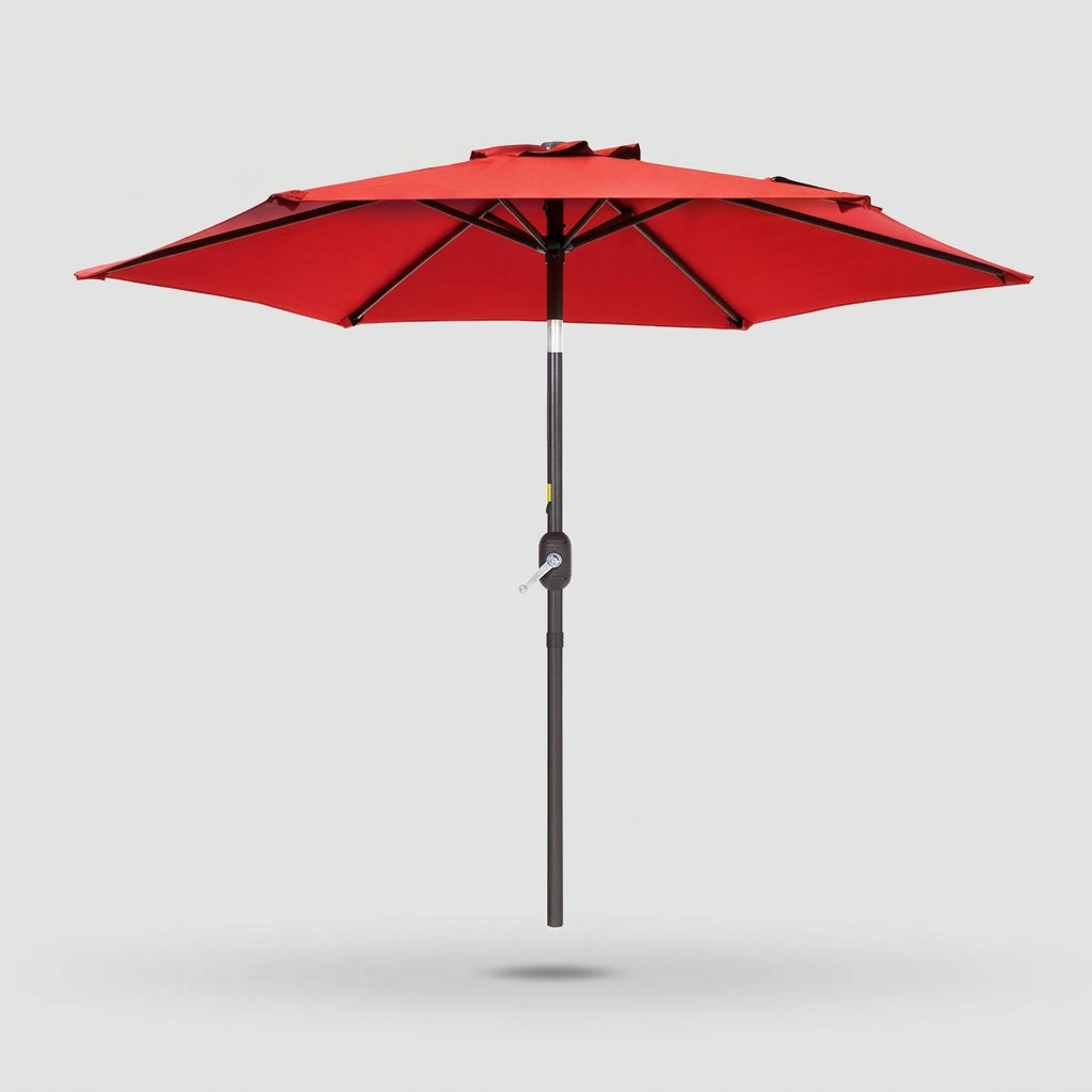 9.8 ft Outdoor Patio Umbrella with 8 Ribs, Easy Hand-Crank & Push-Button Tilt Multi Market World Inc.
