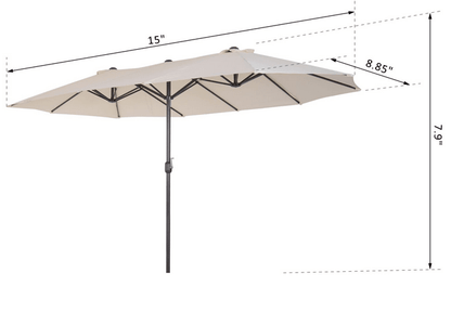 Double-Sided Patio Umbrella - Multi Market World Inc.